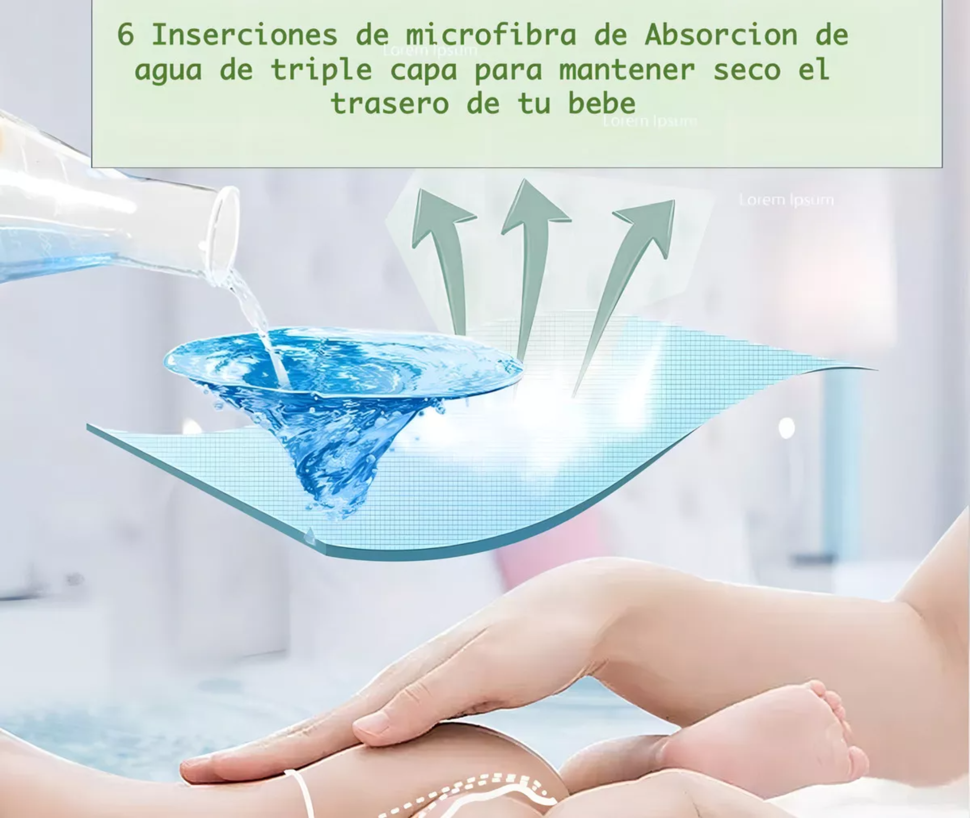 Pañales Pañales Ecológicos unisex Ajustable en pack de 6 x 6 unidades