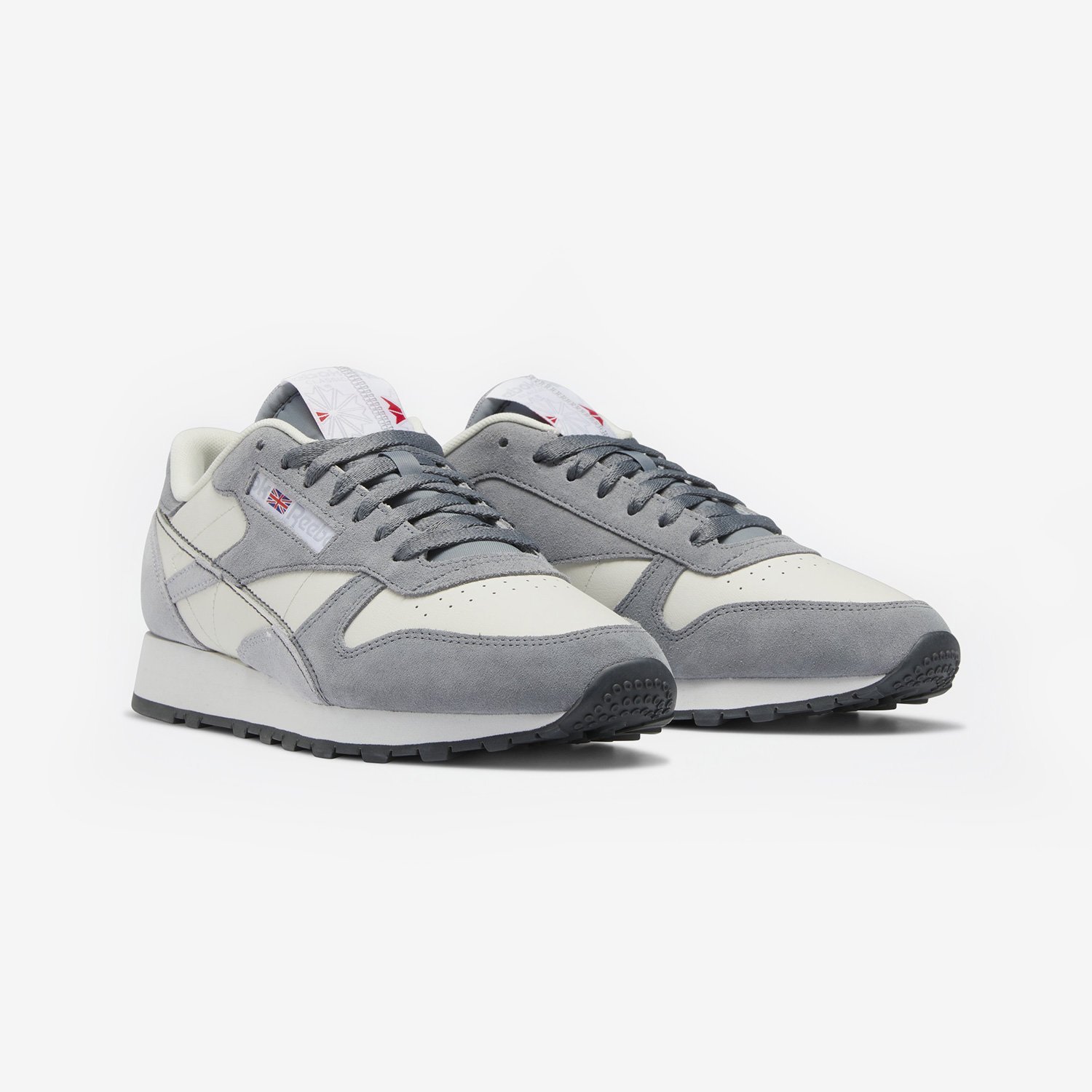 Reebok Classic Leather Gris Tenis Casual Hombre