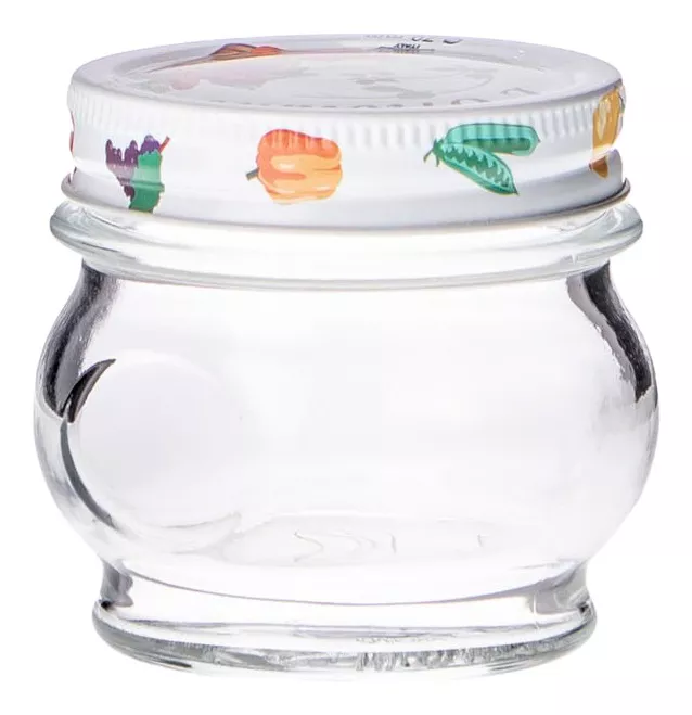Ortolano Contenedor De Vidrio Con Tapa De 212 Ml
