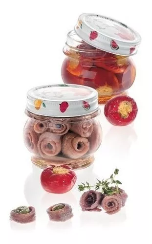 Ortolano Contenedor De Vidrio Con Tapa De 212 Ml