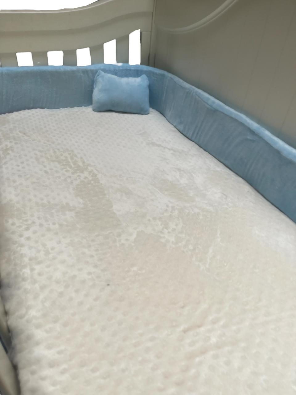 Protector de Cuna Protege bebé Golpes Azul 4 mts