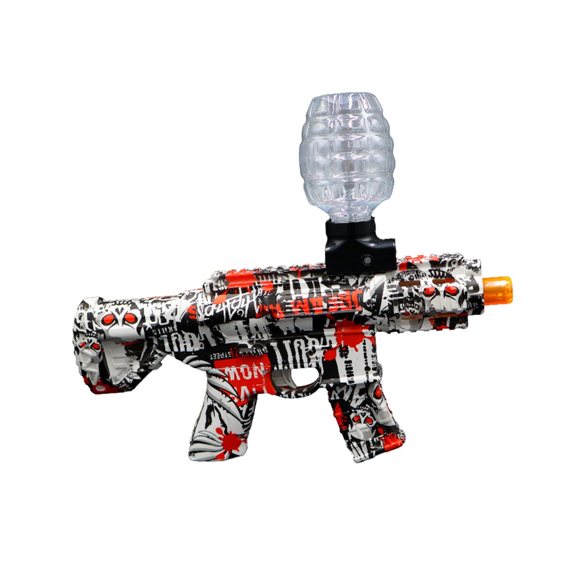 Pistola Automática Eléctrica Lanzadora de Bolitas Hidrogel (Roja)