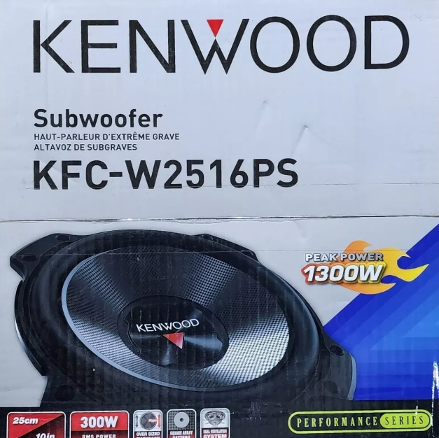 Subwoofer Kenwood KFC-W2516PS 300w RMS 10 Pulgadas 4 Ohms