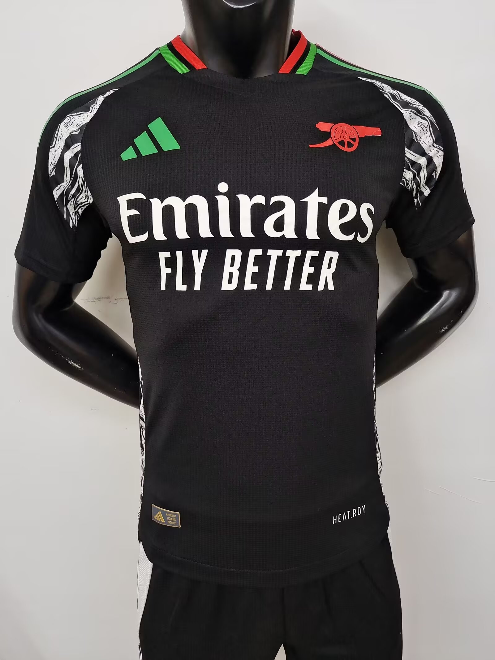 Nuevo! Jersey Arsenal Gunners Inglaterra 2024/2025 Visita Negro Gabriel Jesus 9 Premier Talla M