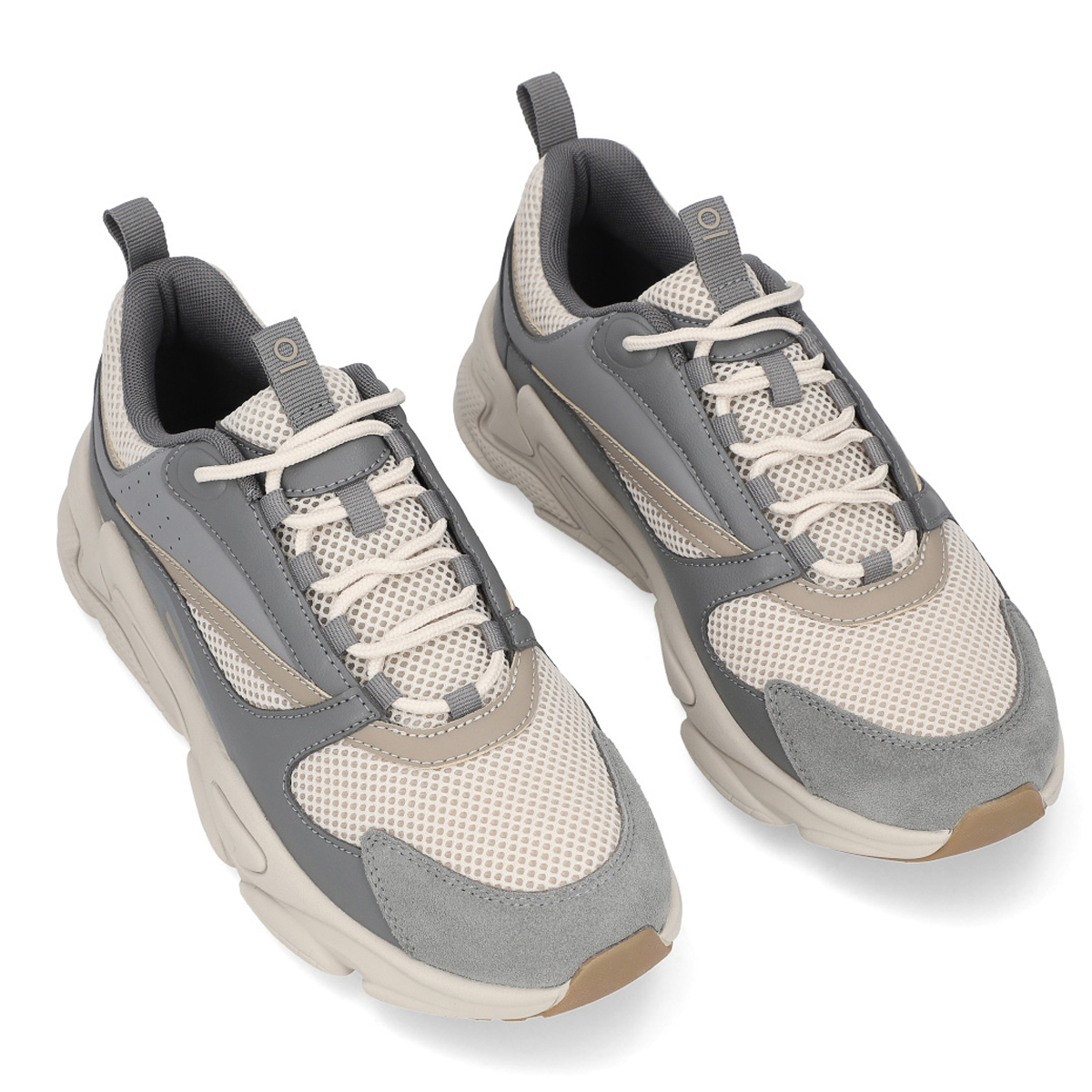 Tenis Urbano Suela Gruesa Hombre Capa De Ozono 615901 Gris