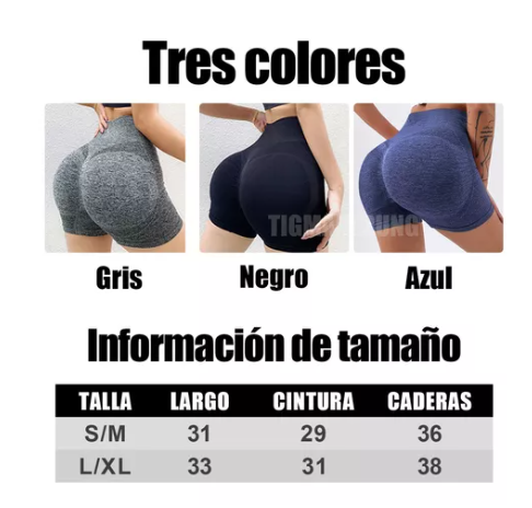 3pz Shorts Licra Deportivo Mujer Sexy Short Yoga Gym Correr