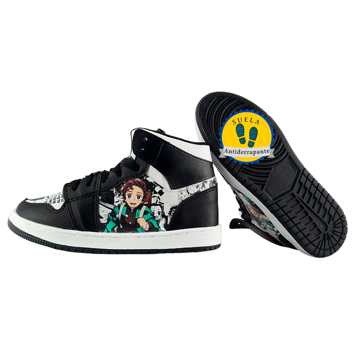 Tenis Niño Tanjiro Kamado Demon Slayer Moda Cosido 416-A-NBT