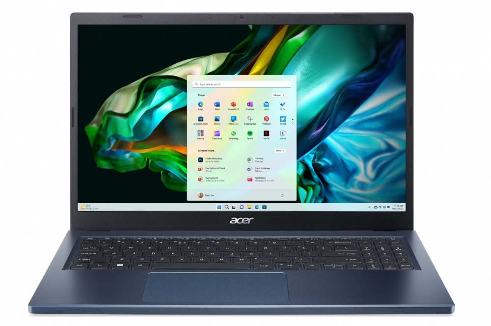 LAPTOP ACER ASPIRE RYZEN 5 7520U 512GB SSD 8GB DDR5 15.6" FHD TEC/ESP W11H AZUL A315-24P-R80W NX.KJEAL.00H 