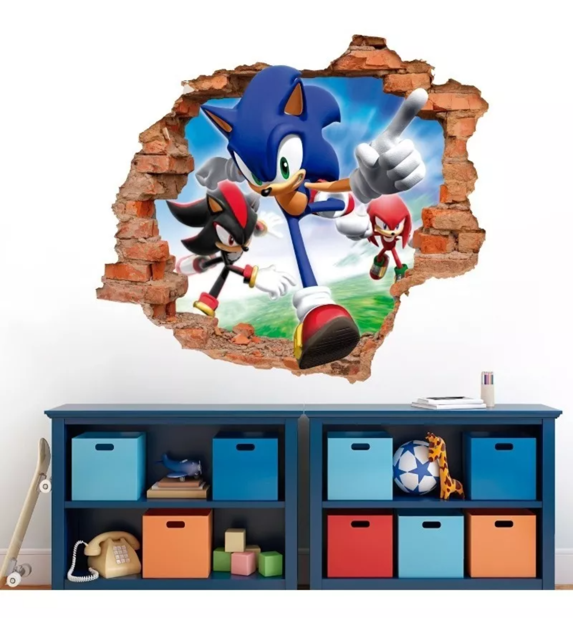 Decoración Cuarto Gamer Infantil Niño Vinil Pared Rota