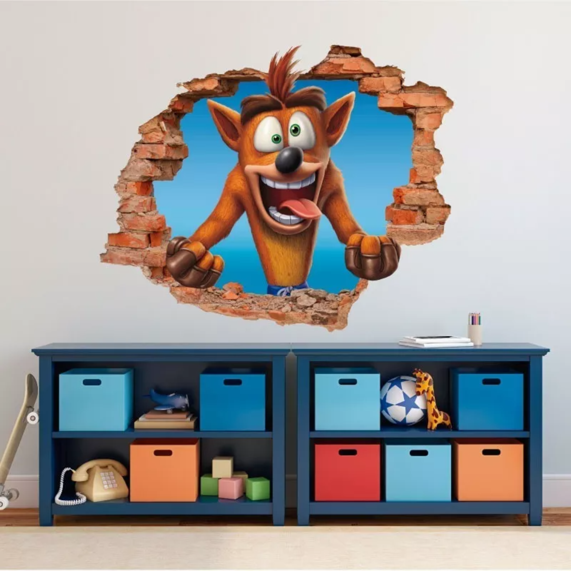 Decoración Cuarto Gamer Infantil Niño Vinil Pared Rota