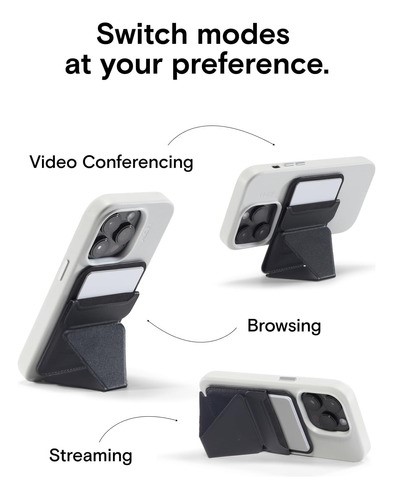 Wallet Tarjetero Para iPhone Magnético Con Soporte Plegable NEGRO