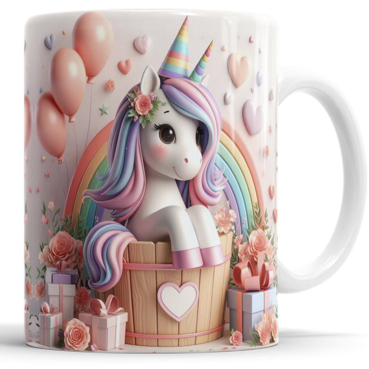 Taza Céramica Unicornio para café 3D