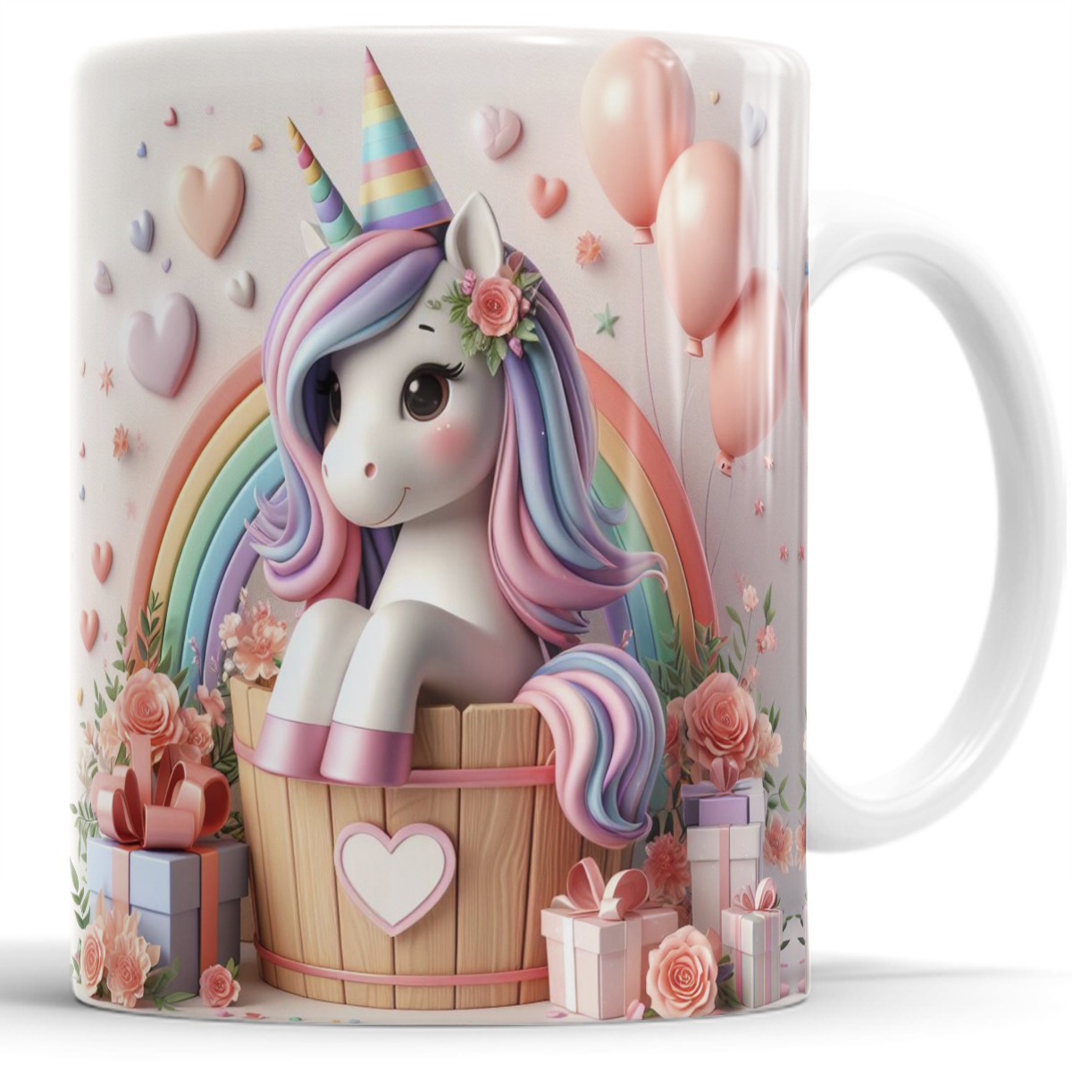 Taza Céramica Unicornio para café 3D