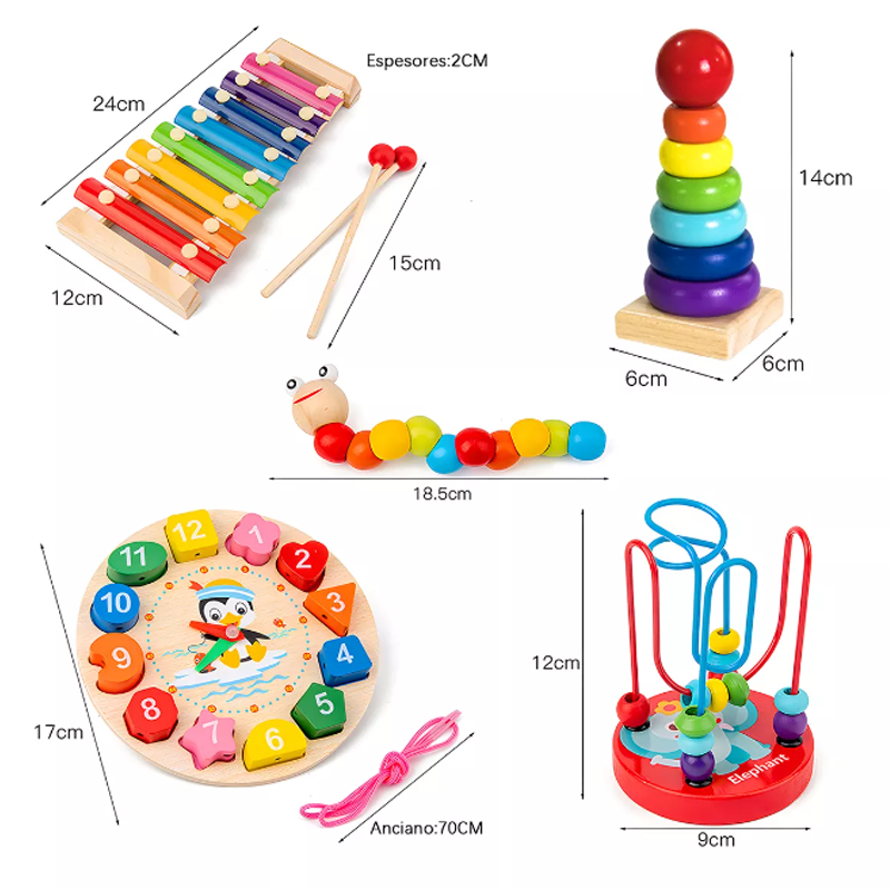 Paquete Didáctico Infantil Estimulación Temprana Juguete