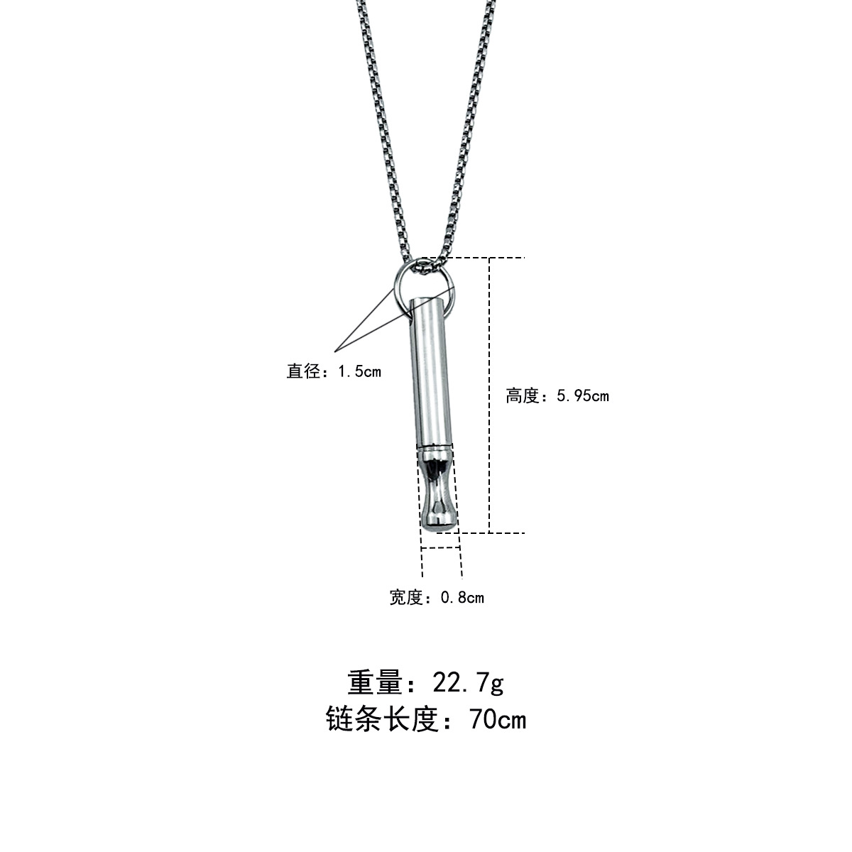 Collar de Meditación con Silbato para dejar de Fumar