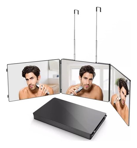 Espejo Tríptico 360 Grados Para Corte De Pelo Estilo