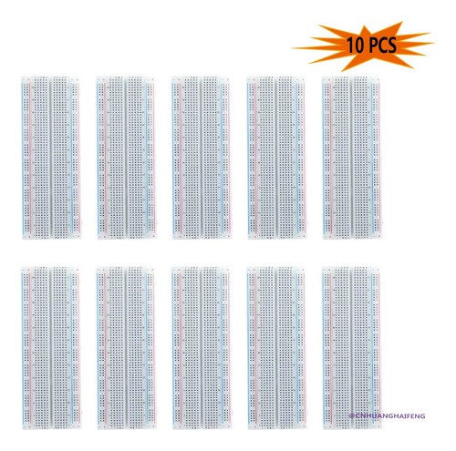 10 Piezas Protoboard 830 Puntos, Mb-102 Proto Arduino 