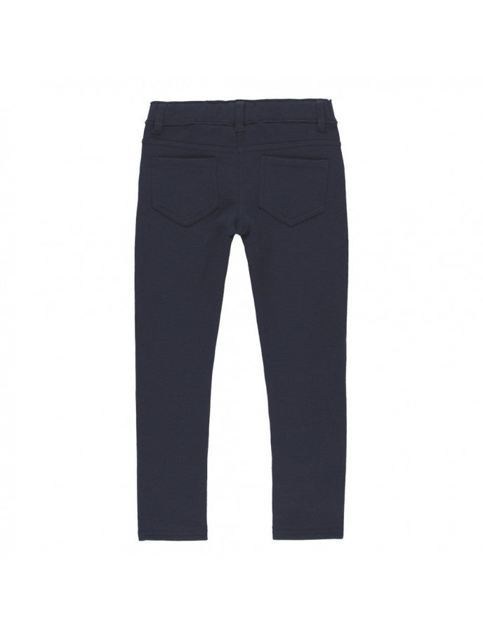 Pantalón de felpa azul marino niña BOBOLI