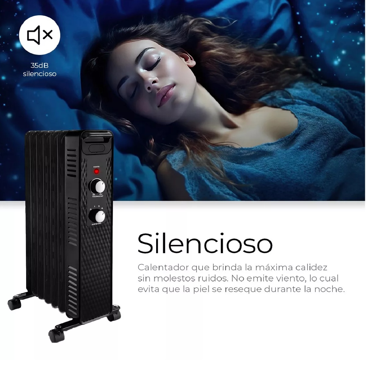 Calentador Calefactor Eléctrico Aceite