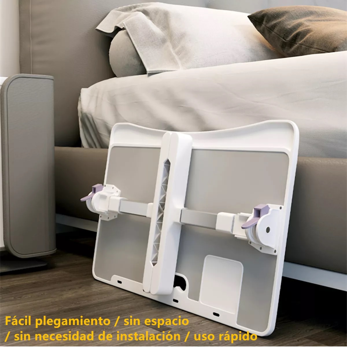Mesa De Ordenador Cama Plegable Y Elevable Blanco