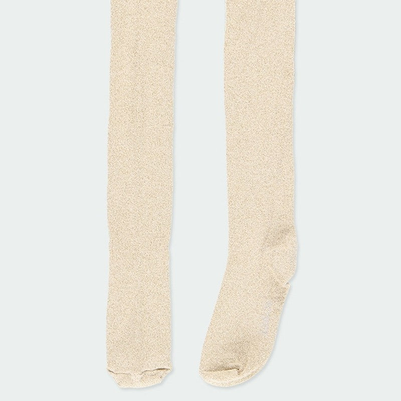 Mallas beige con destellos color oro niña BOBOLI