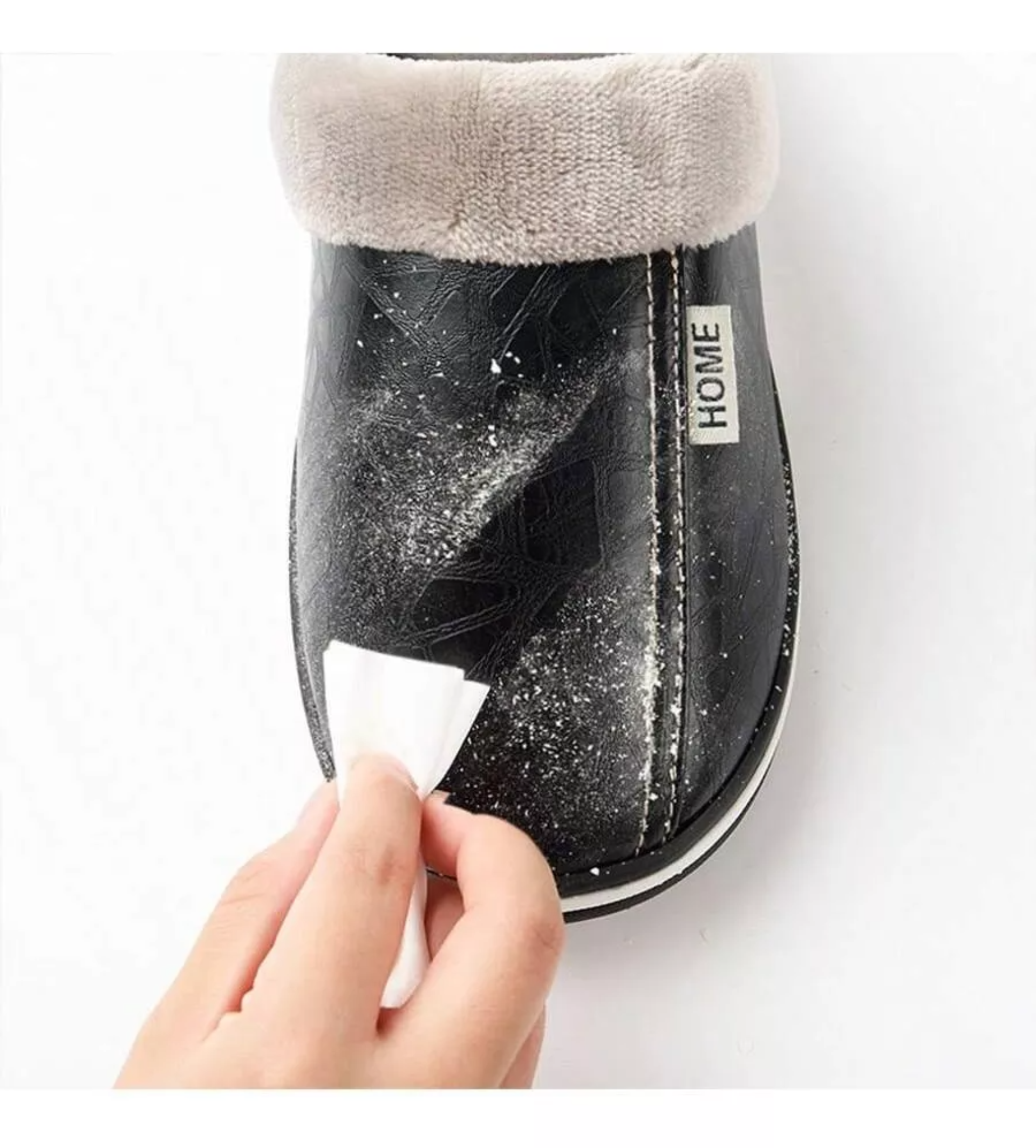 Zapatillas Casa Invierno Hombre Piel Sintética Impermeable