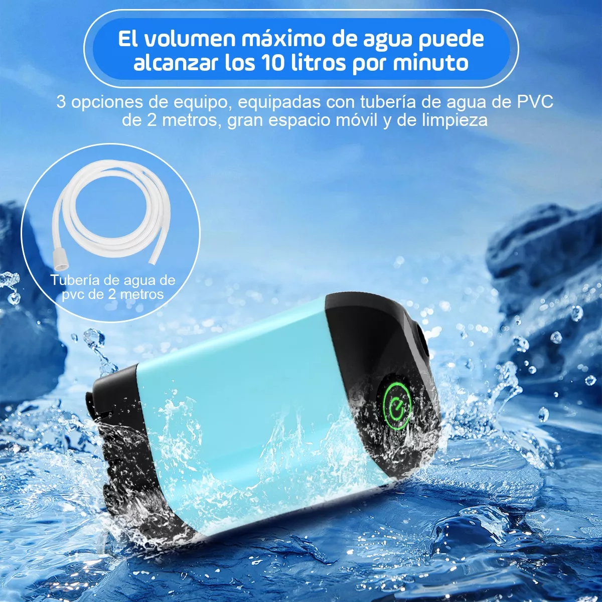 Regadera Ducha Portatil Recargable 3 Modos Acampar Viajar
