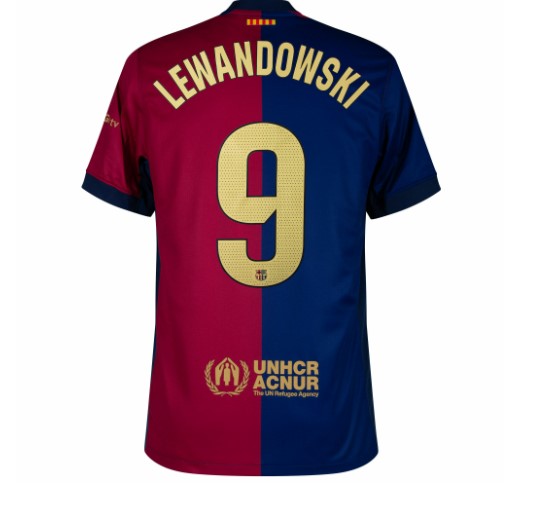 Nuevo! Jersey Barcelona 2024/2025 Titular Local Visca Barca Lewandowski 9 Talla L