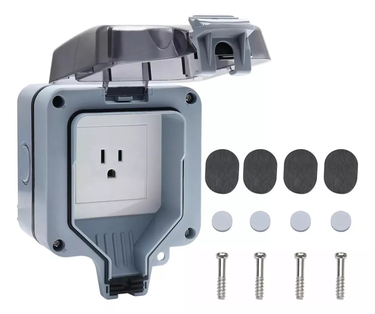 15a Enchufe Impermeable Para Exteriores,enchufe De Pared