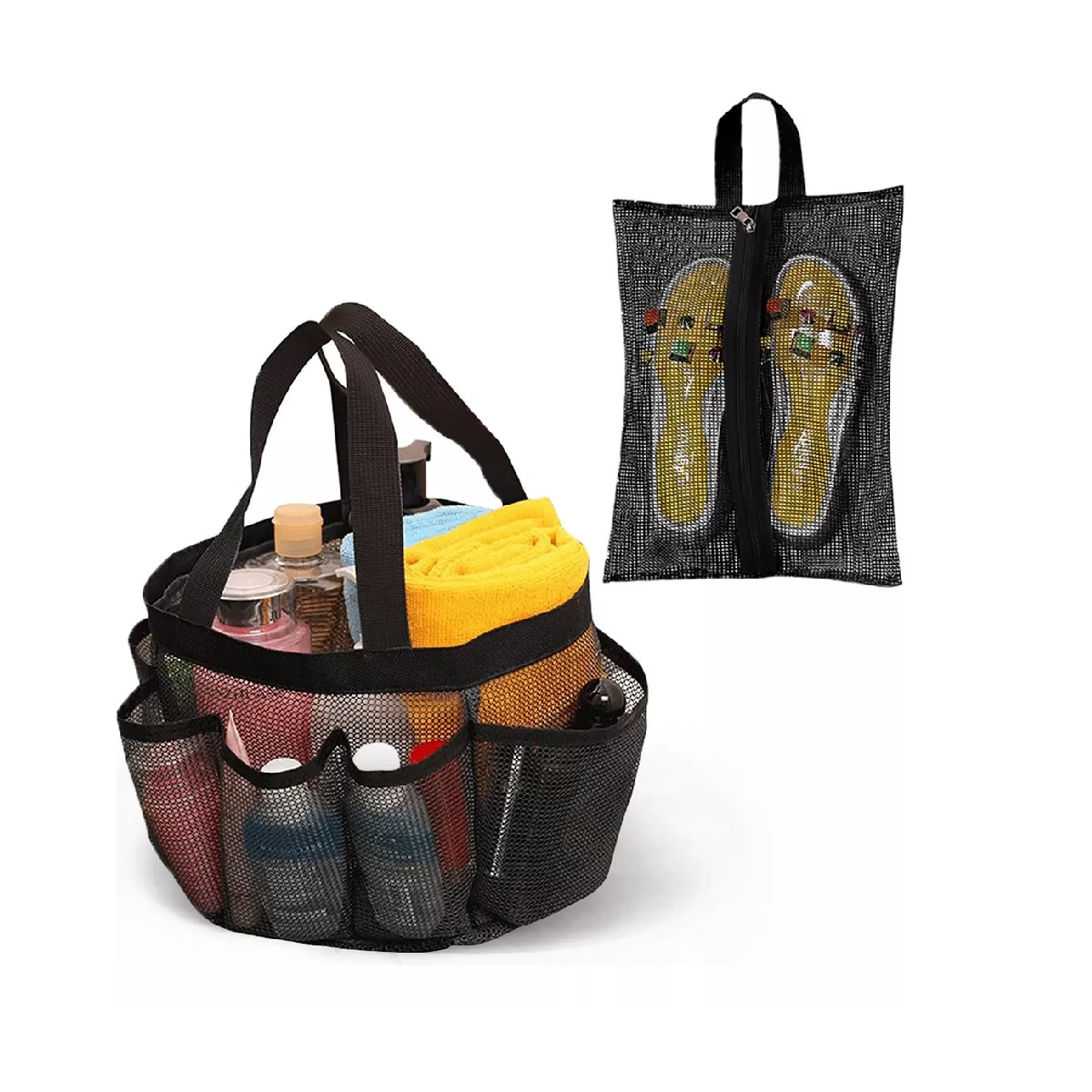 Bolsa De Ducha Portátil Colgante Accesorios De Baño