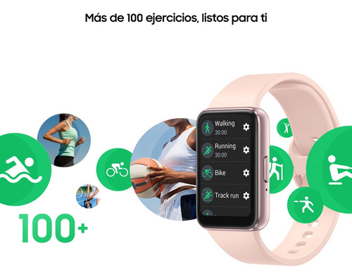 Smartwatch Samsung Galaxy Fit 3 16 Mg Rom 256 Mg Caja Oro rosa Correa Oro rosa Bisel Oro rosa Diseño de la correa Oro Rosa
