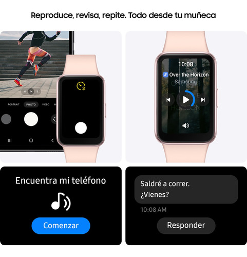 Smartwatch Samsung Galaxy Fit 3 16 Mg Rom 256 Mg Caja Oro rosa Correa Oro rosa Bisel Oro rosa Diseño de la correa Oro Rosa