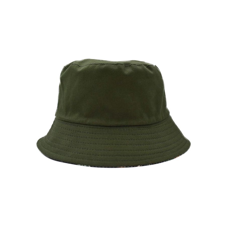 Sombrero Bucket Doble Vista Print Piñas y Verde 