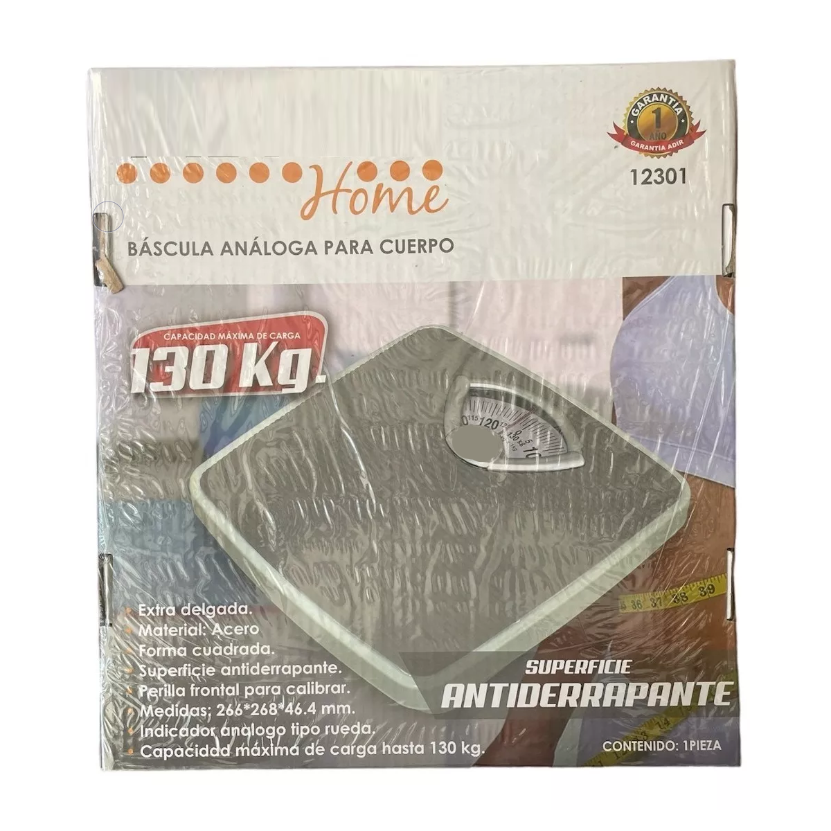 Báscula Analoga Uso Rudo Hasta 130kg Corporal
