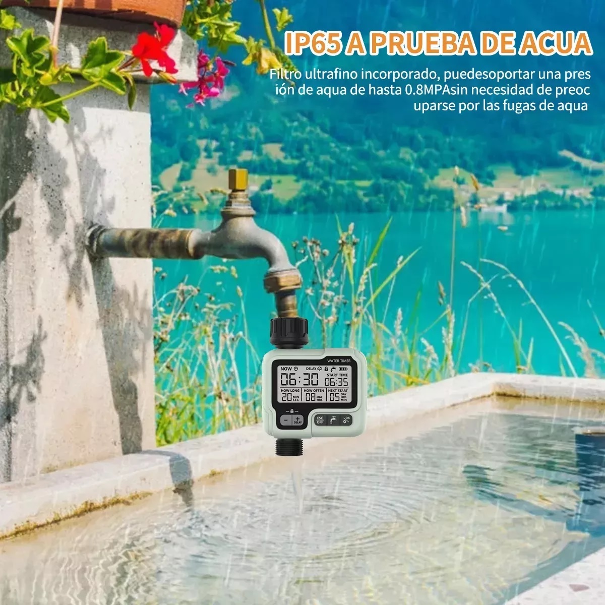 Temporizador De Riego Inteligente Automático Digital Para Jardin