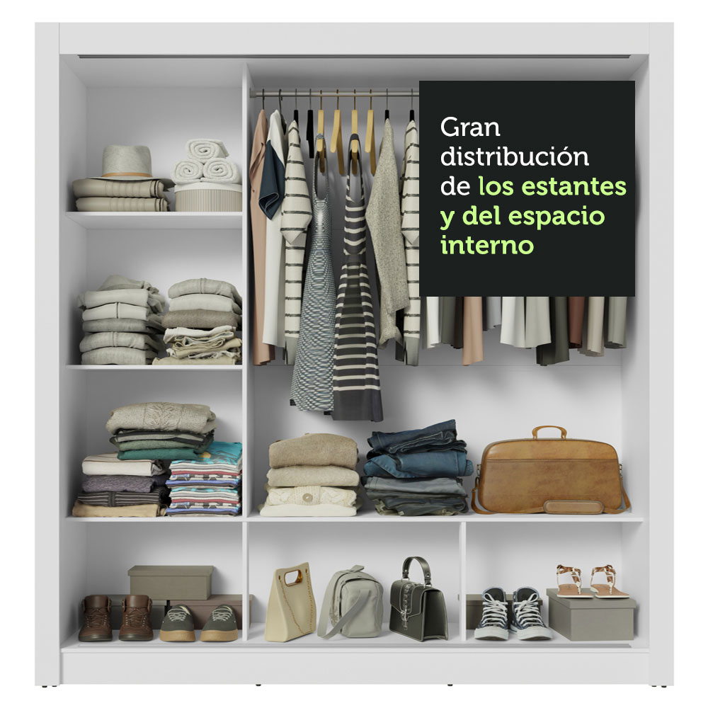 Ropero Closet Madesa 3 Puertas BM