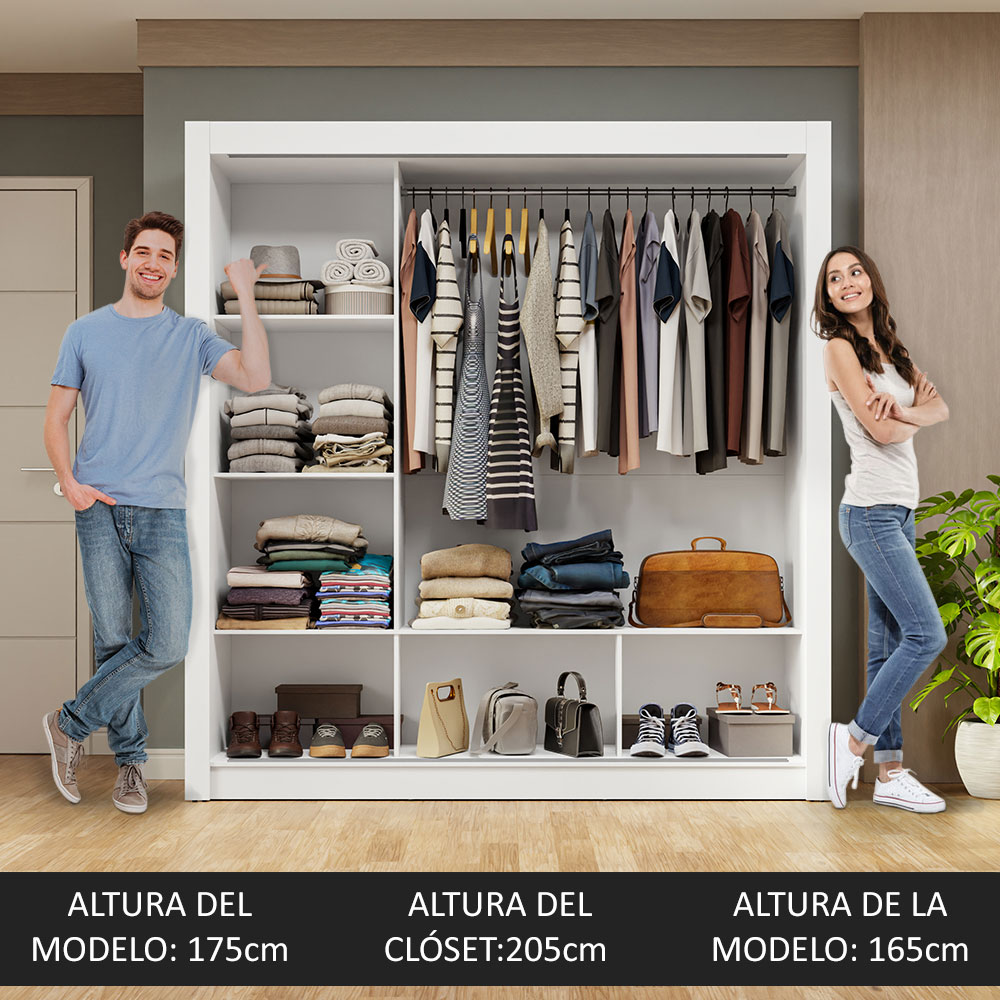 Ropero Closet Madesa 3 Puertas BM