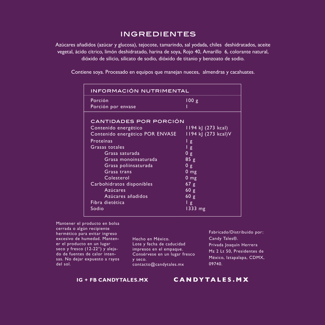 Candy Tales Fruit Chews Enchilados 100 gr c/u - 3 pz