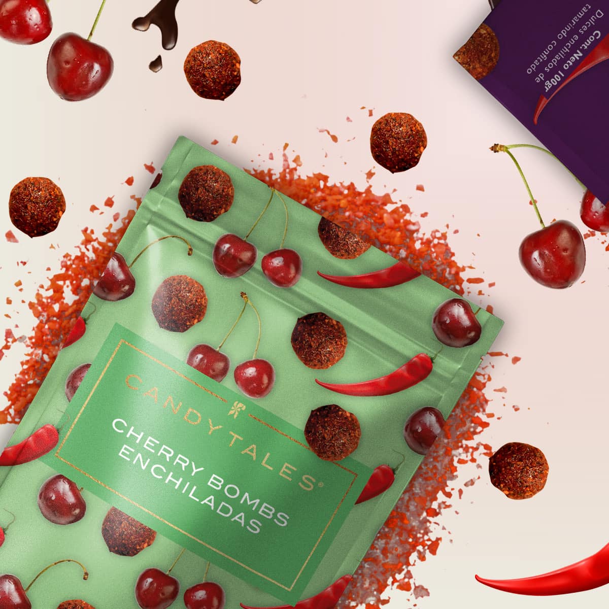 Candy Tales Cereza Ácida Enchilada (Cherry bombs) 100 gr c/u - 3 pz
