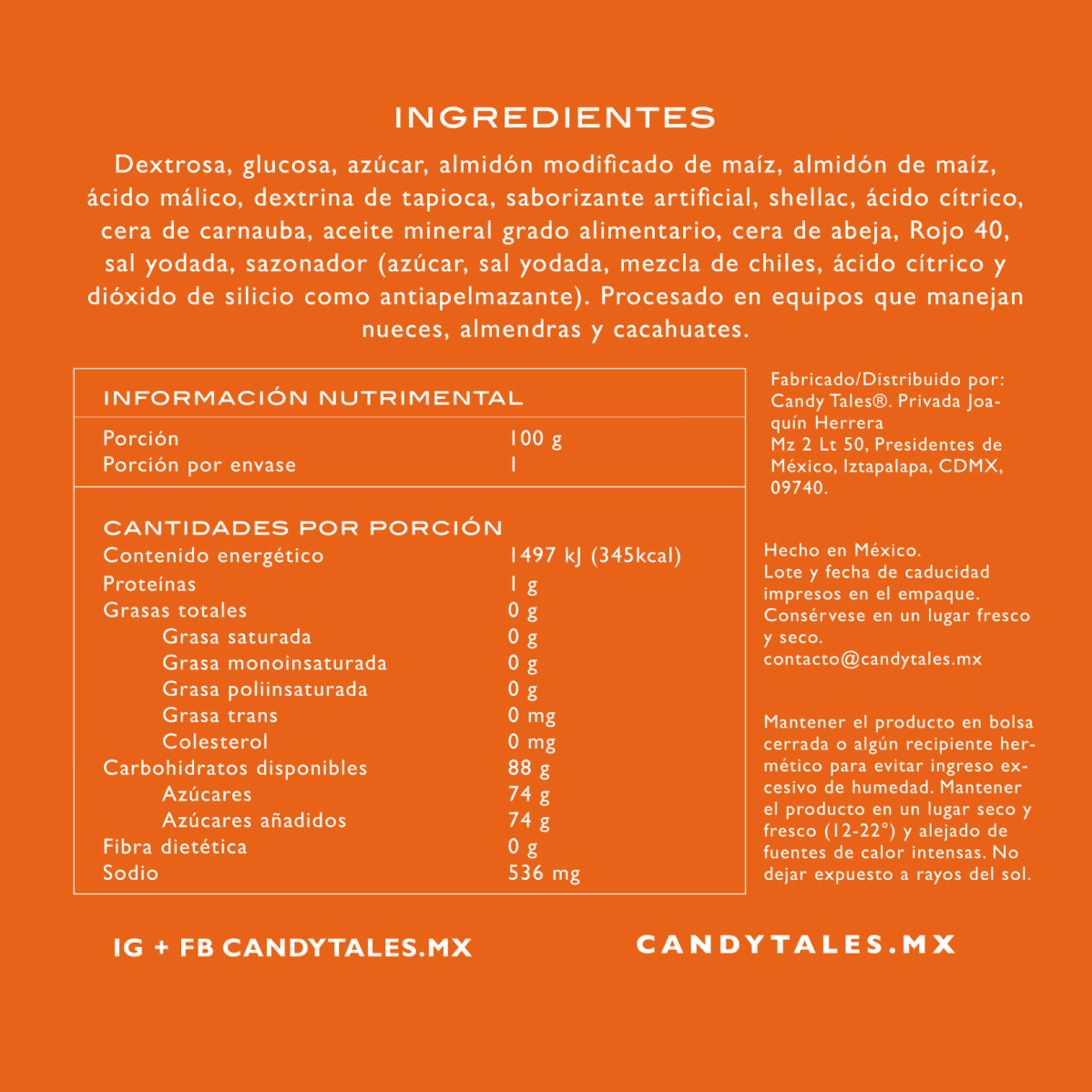 Candy Tales Cereza Ácida Enchilada (Cherry bombs) 100 gr c/u - 3 pz