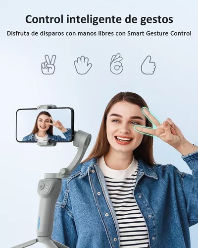 Estabilizador Gimbal Para Celular En 3 Ejes Plegable 