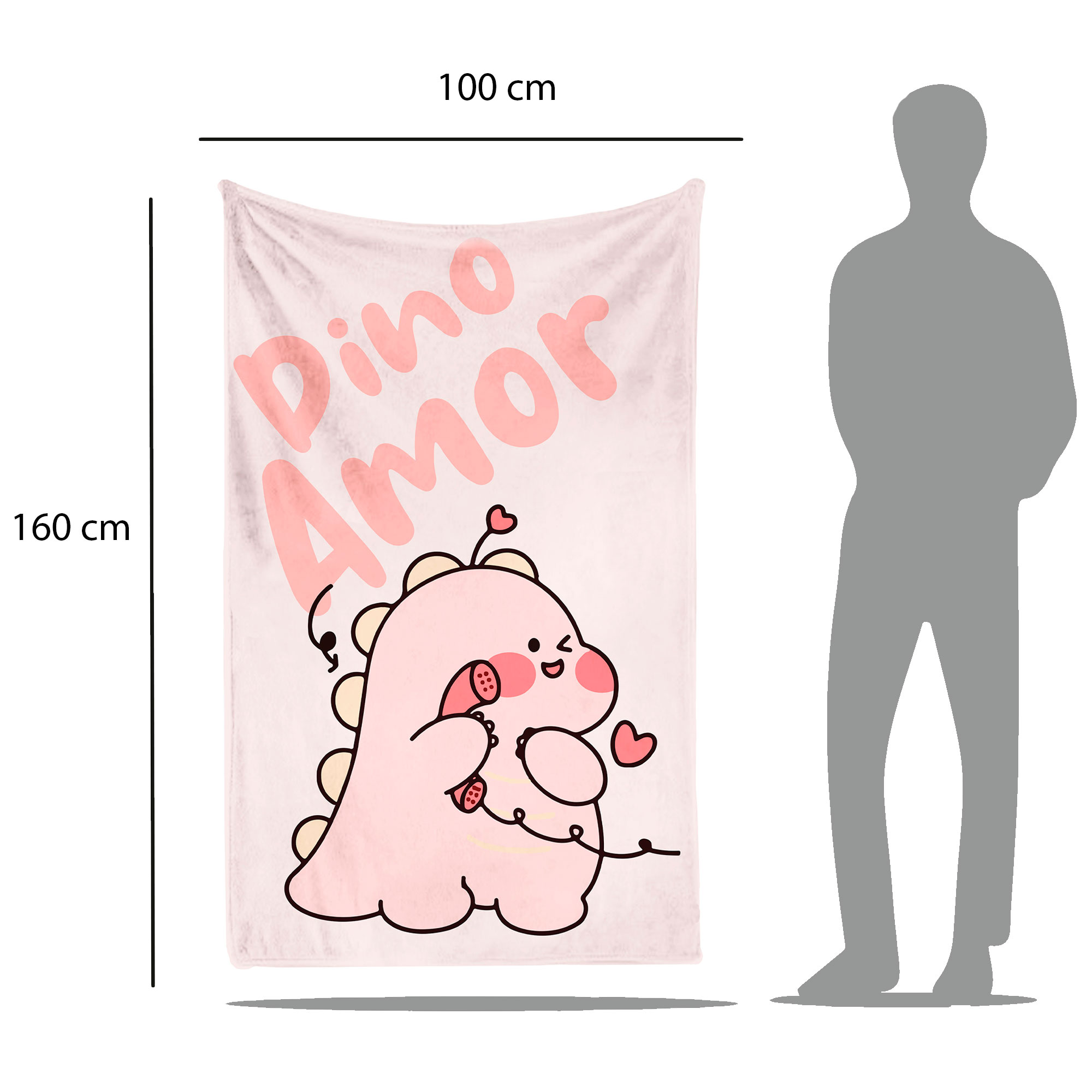 Cobija Manta Frazada Diseño De Dinosaurio Amor Pareja Rosa Ultra Suave Y Ligera Alta Calidad.