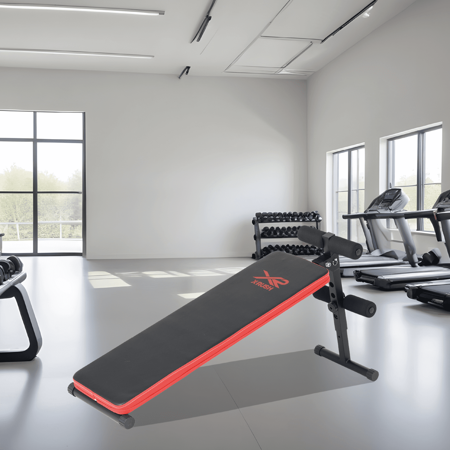 Banca Para Abdominales X-RUSH Ajustable Gimnasio en Casa