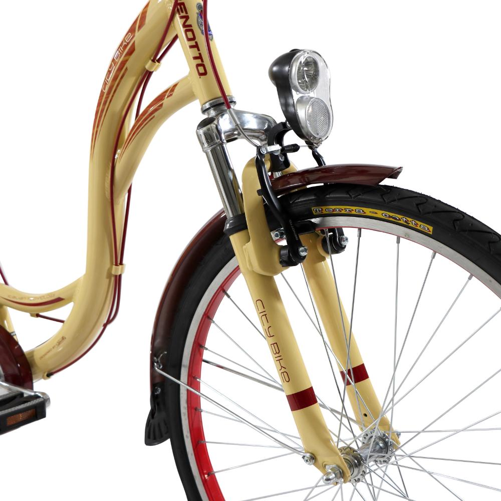 Bicicleta Benotto City Bike Alum FS R26 7V  Dama Crema
