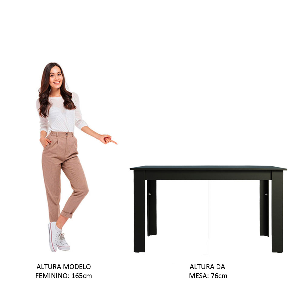 Mesa de Comedor Madesa Rectangular 5231 NN