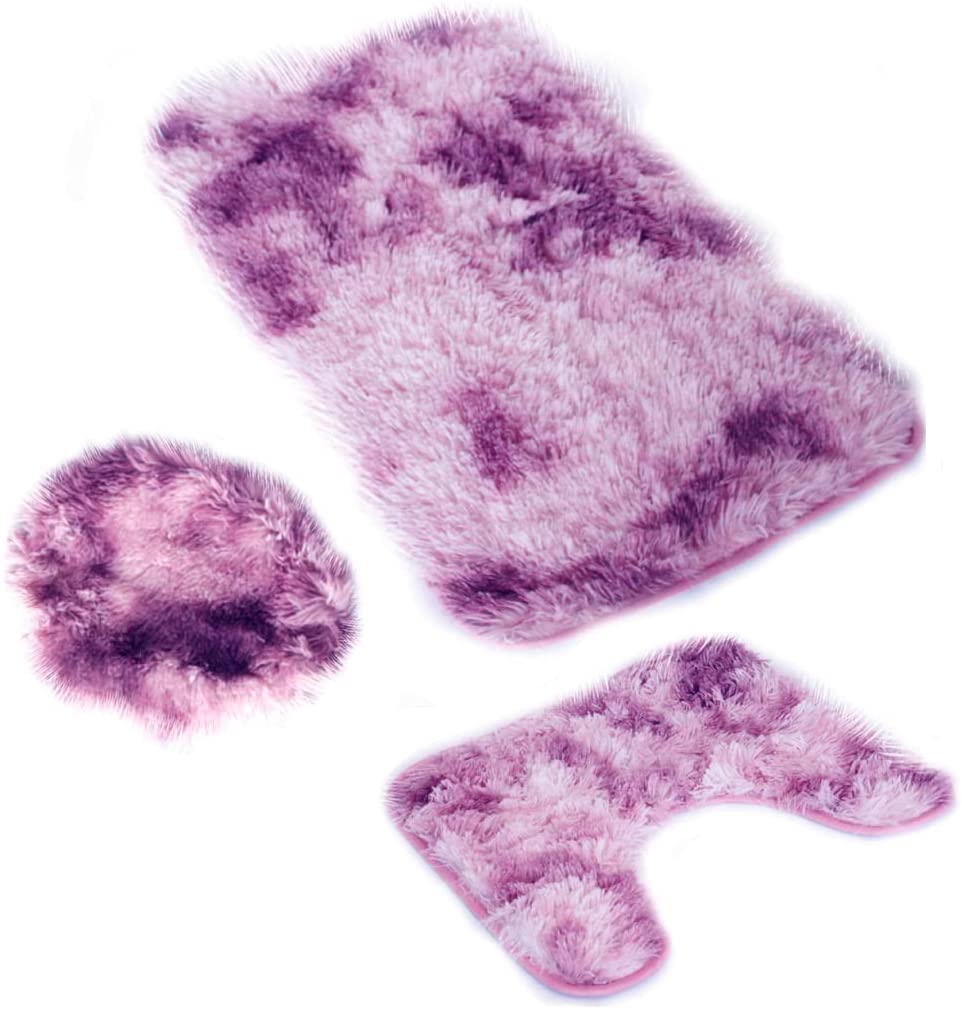 Tapete De Baño Juego 3 Piezas Alfombrillas Motley Ilios Innova Marca
