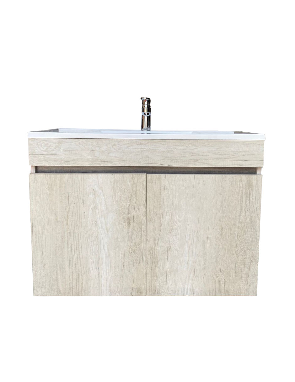 Gabinete De Baño Con Lavabo VINVENT Con Espejo Y Lampara