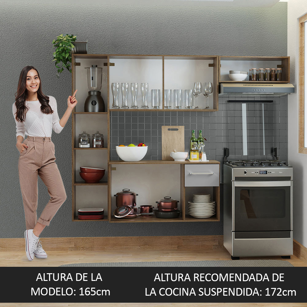 Cocina Integral Completa Modular Madesa Easy 180cm MG