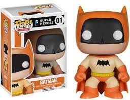 Funko Pop DC Super Heroes Orange Batman #01 Entertainment Earth With Protector