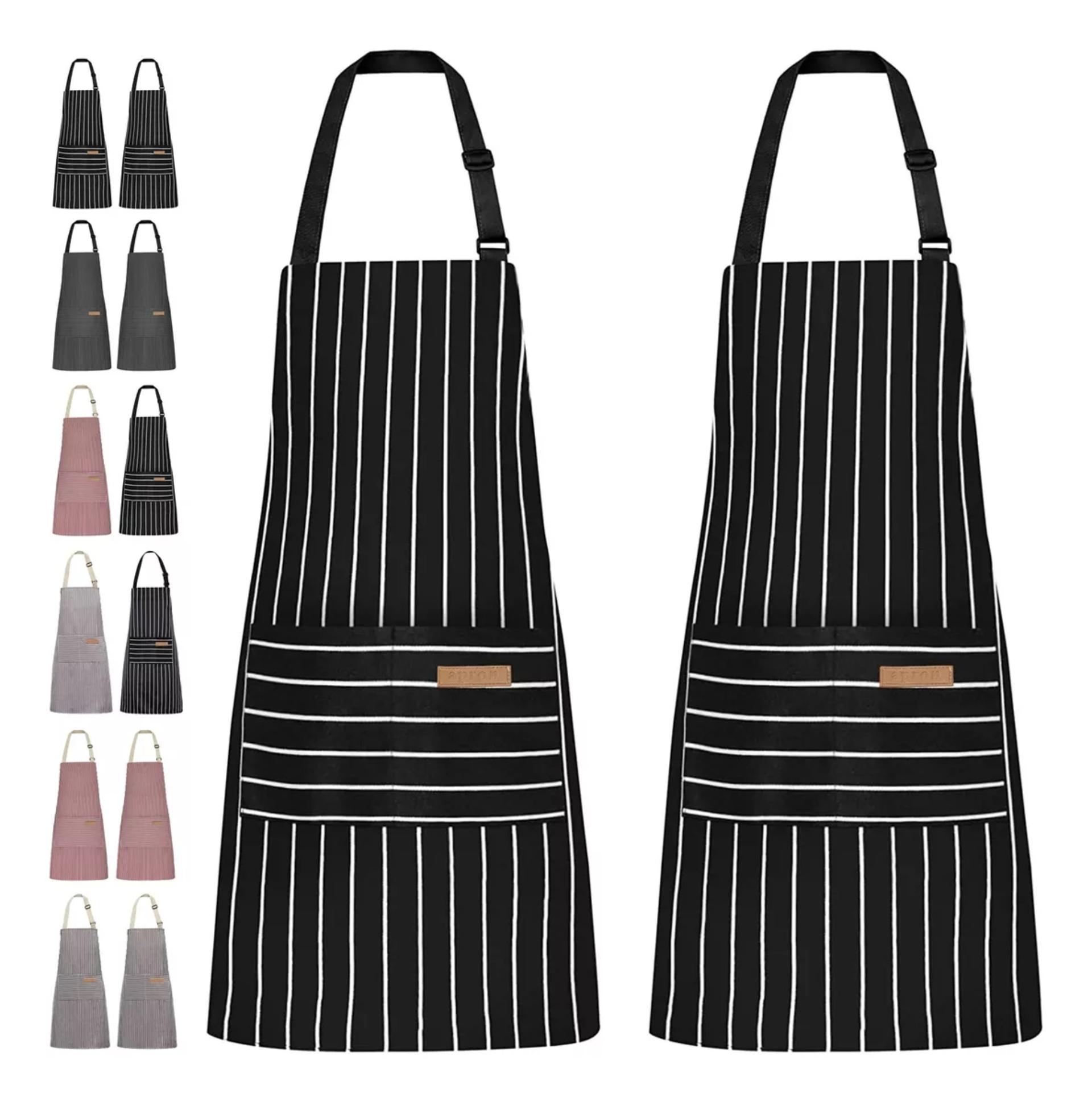 Delantal De 2 Piezas Para Chef, Barbería O Pintores